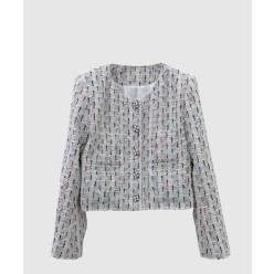 로고 쇼트 코트