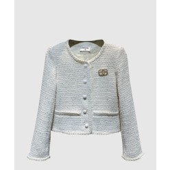 로고 쇼트 코트