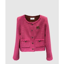 로고 쇼트 코트