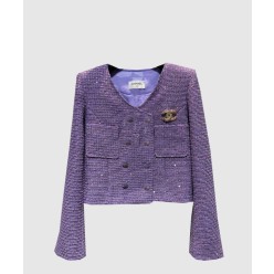 로고 쇼트 코트