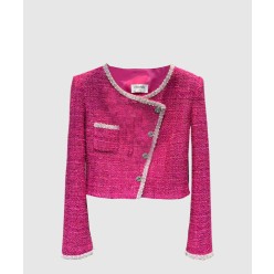 로고 쇼트 코트