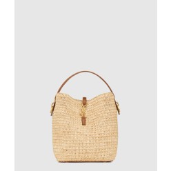 우븐 라피아 및 베지터블 태닝 가죽 소재의 LE 37 773991