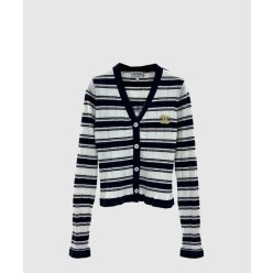 로고 니트 상의