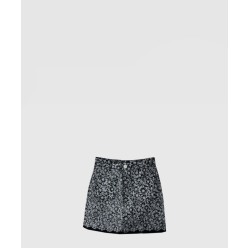 로고 하프 스커트