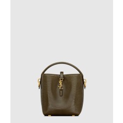 유광 리자드 소재의 LE 37 미니백 765870