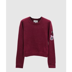 프린트 니트 톱