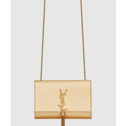 메탈릭 가죽 소재의 KATE 스몰 태슬백 474366