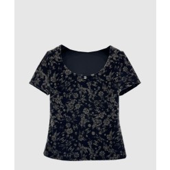 로고 니트 상의