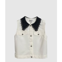 로고 쇼트 코트