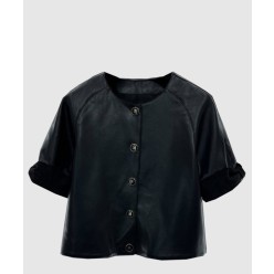 로고 쇼트 코트