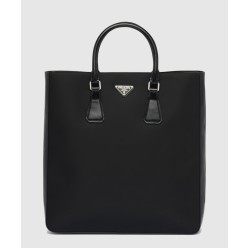 리나일론 및 브러쉬드 가죽 토트백 2VG115