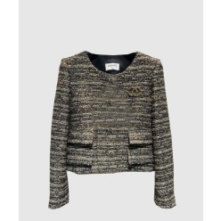 로고 쇼트 코트