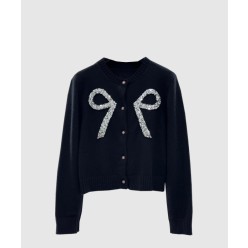 로고 니트 상의