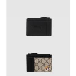 타이거 프린트 카드 케이스 지갑 597555