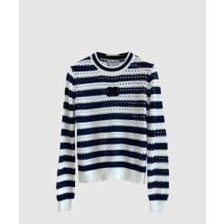 로고 니트 상의