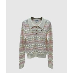 로고 니트 상의