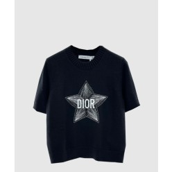 로고 니트 상의