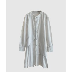 로고 셔츠 원피스