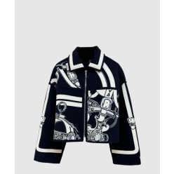 캐시미어 임브로이더드 재킷