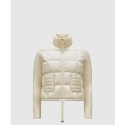 패딩 울 집업 카디건