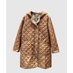 로고 니트 코트