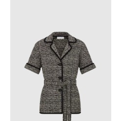 로고 쇼트 코트