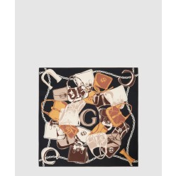 플로라 프린트 실크 스카프 723139