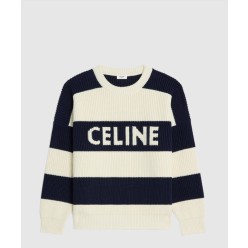 오버사이즈 스웨터 스트라이프 코튼