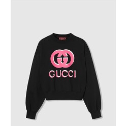 코튼 저지 프린트 스웨트셔츠