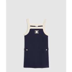 울 저지 미니 드레스