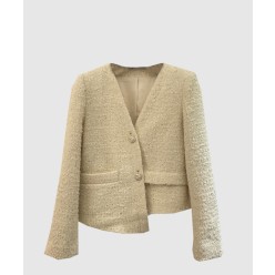 로고 쇼트 코트