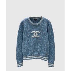 로고 니트 상의