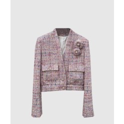 로고 쇼트 코트