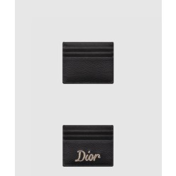 Dior 리본 로고 카드홀더 곡면 소가죽 2ESCH