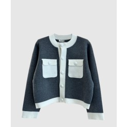 로고 쇼트 코트