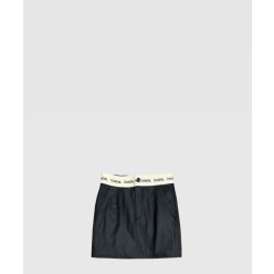 로고 하프 스커트