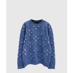 프린트 니트 톱