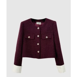 로고 쇼트 코트