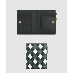 미디엄 인트레치아토 폴더형 지퍼 지갑 742330