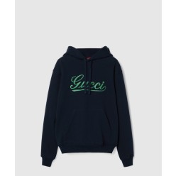 코튼 저지 후드 스웨트셔츠