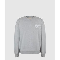 저지 코튼 자수 스웨트셔츠