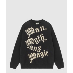 자카드 울 니트