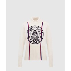 프린트 니트 톱