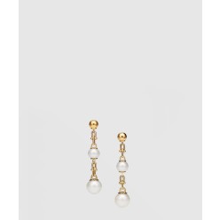 트리플 드롭 링크 귀걸이