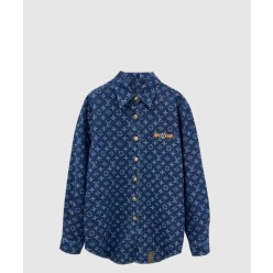 로고 프린트 셔츠 톱