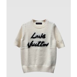 프린트 니트 톱