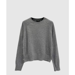 프린트 니트 톱