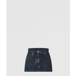 로고 하프 스커트