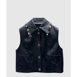 로고 쇼트 코트