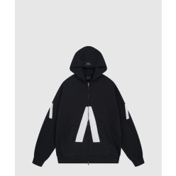 뮤직 후드 집업